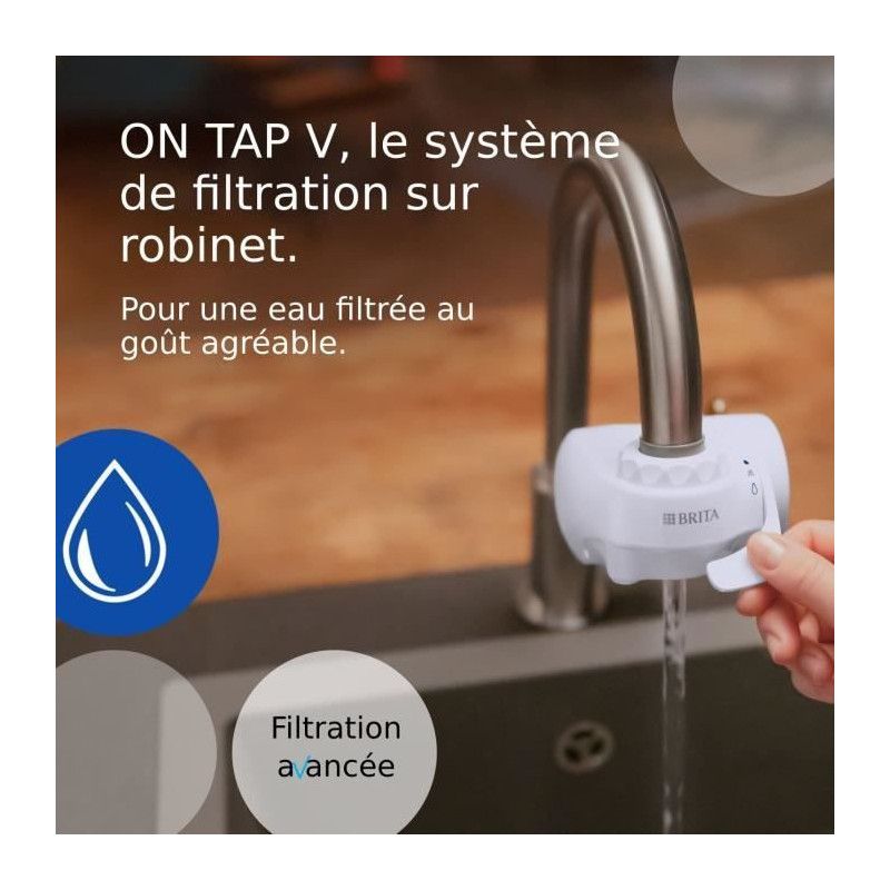 Pack 1 Water Filter - BRITA - ON TAP V - 600 L of filtered water / 4 m