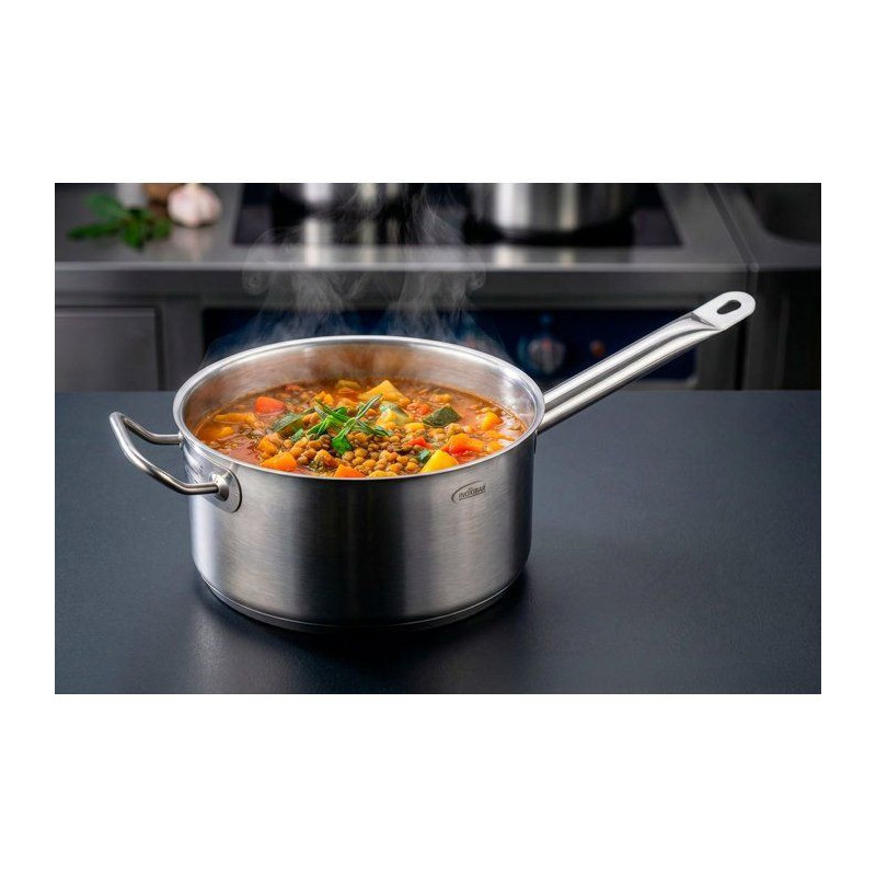 INOXIBAR French Saucepan Professional Line in stainless steel - Ø 28