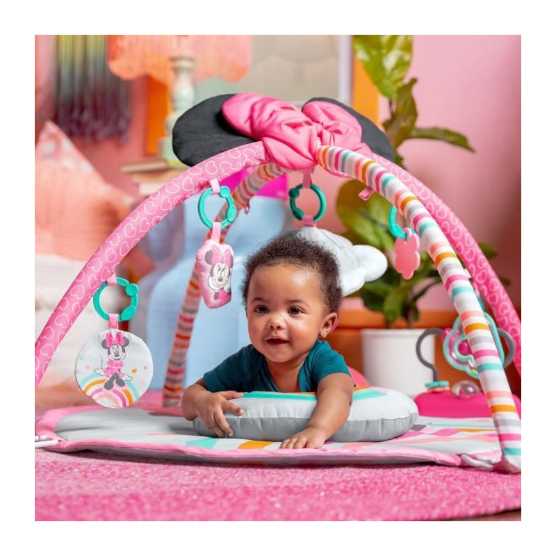 DISNEY BABY Minnie My Best Friend Play Mat, Music and Lights, Play Arc