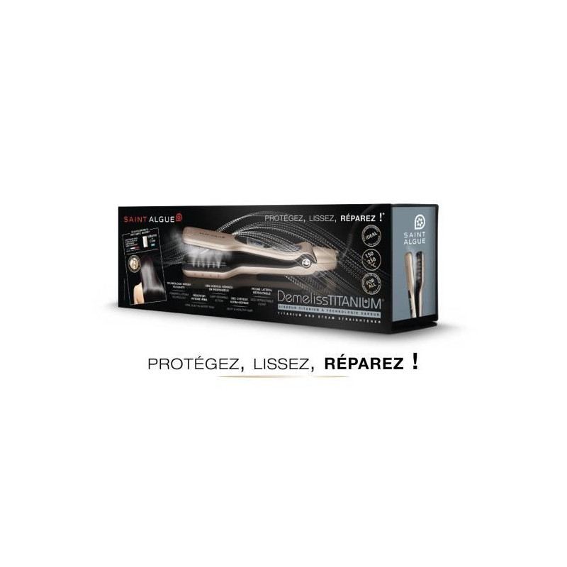 SAINT-ALGUE titanium vapor straightener Demeliss Titanium