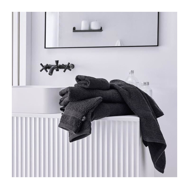 TODAY Essential - Maxi bath sheet 90x150 cm 100% Cotton charcoal color