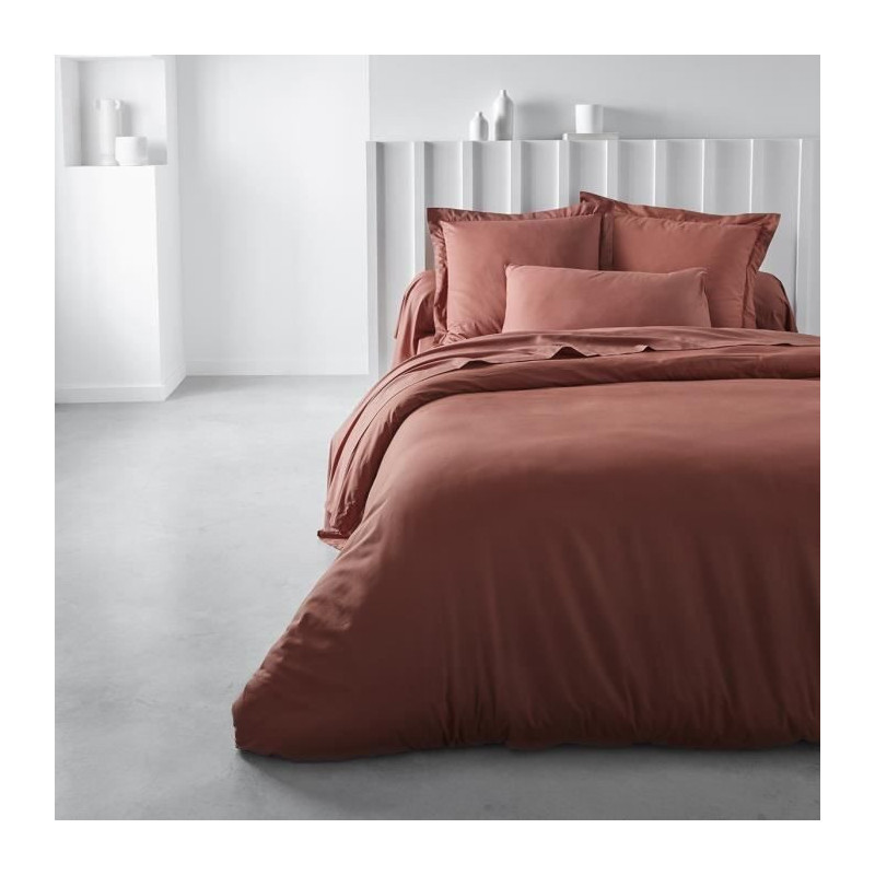 Pillowcase TODAY Essential - 63 x 63+5 cm - 100% UNA cotton - Terracot