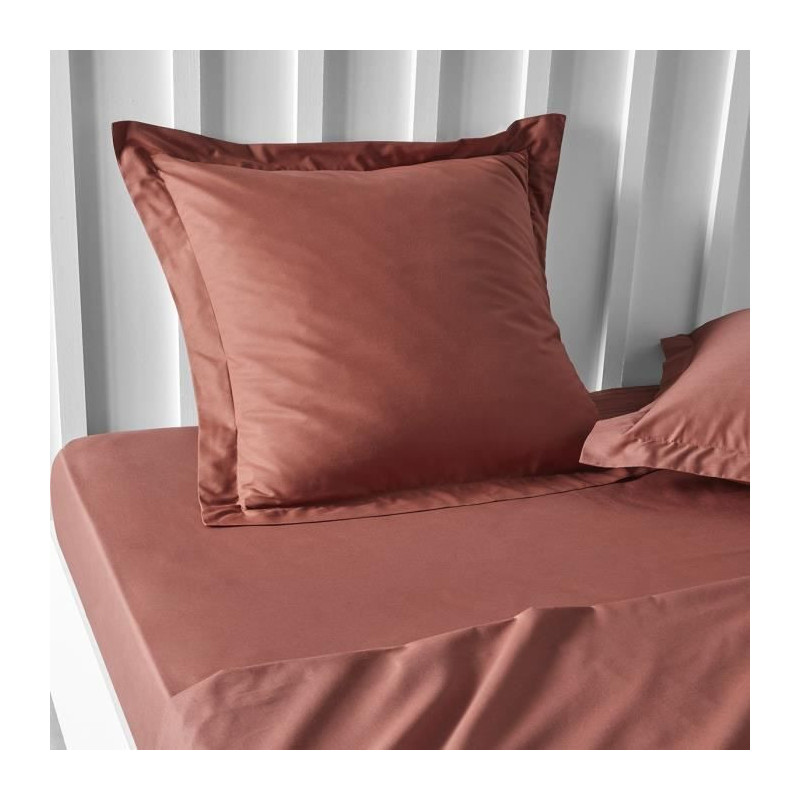 Pillowcase TODAY Essential - 63 x 63+5 cm - 100% UNA cotton - Terracot