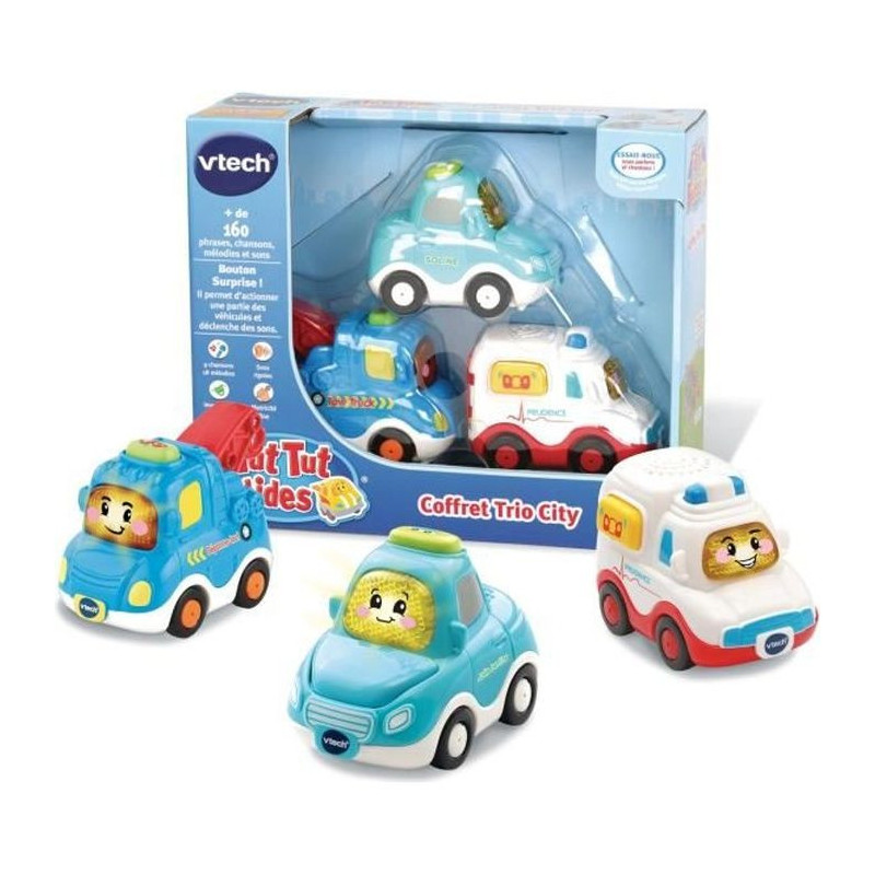 Tut Tut Bolides - City Trio Box (Sedan + Tow Truck + Ambulance)
