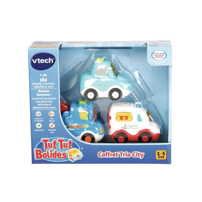 Tut Tut Bolides - City Trio Box (Sedan + Tow Truck + Ambulance)