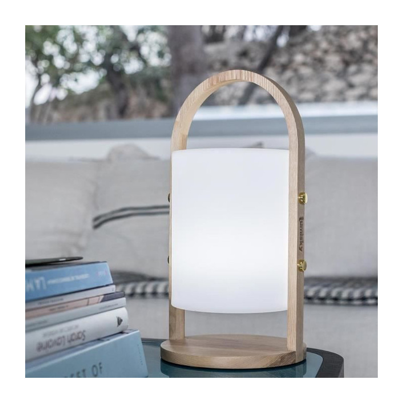 LUMISKY Woody LED wireless lantern - H 37 cm - White
