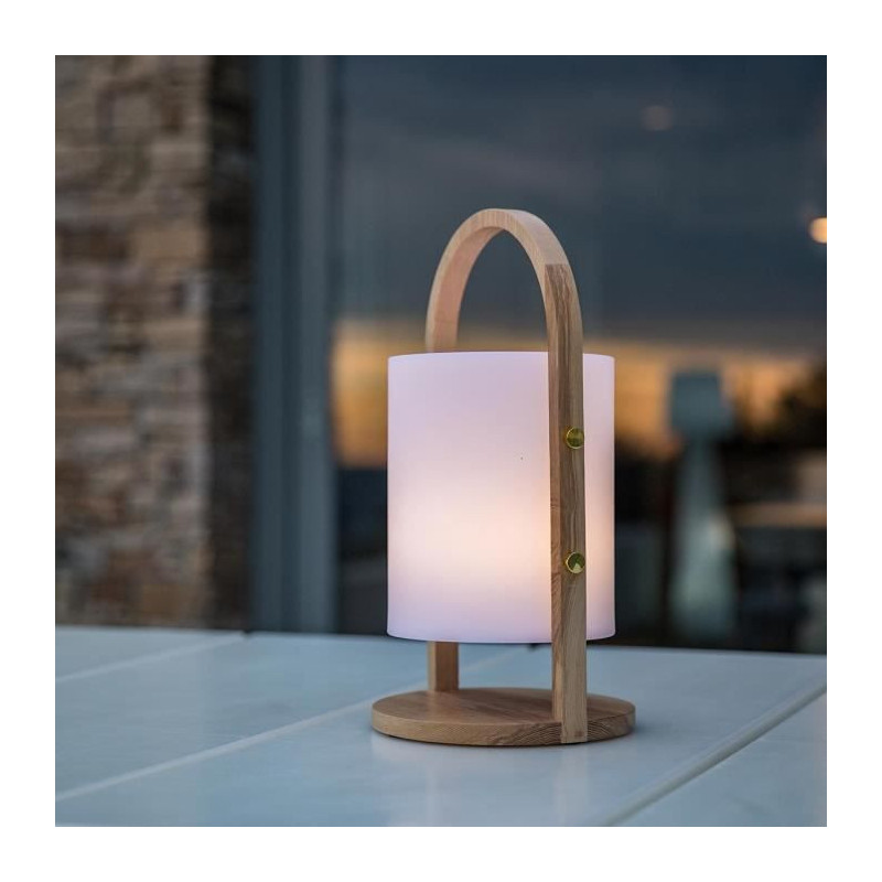 LUMISKY Woody LED wireless lantern - H 37 cm - White