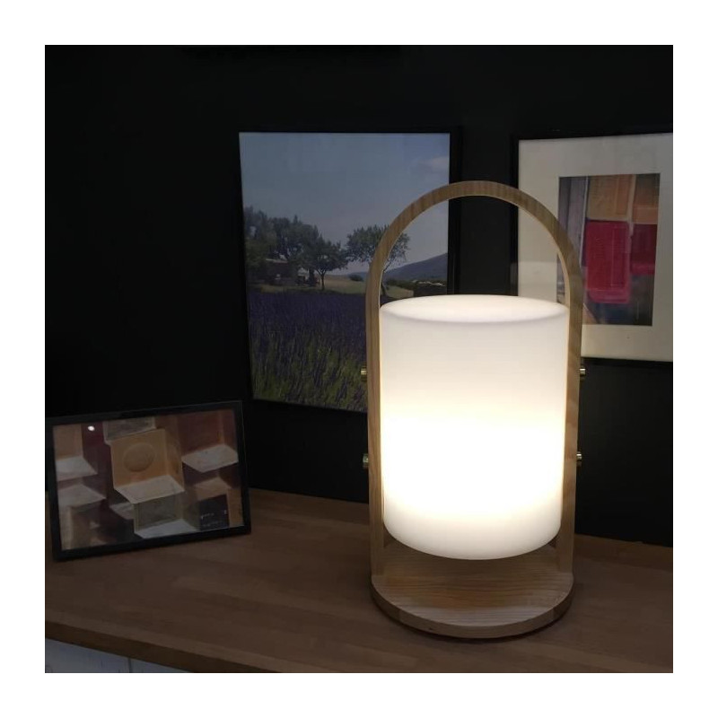 LUMISKY Woody LED wireless lantern - H 37 cm - White