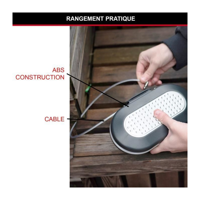 MASTER LOCK Portable Mini Travel Storage Box with Security Cable - Bla