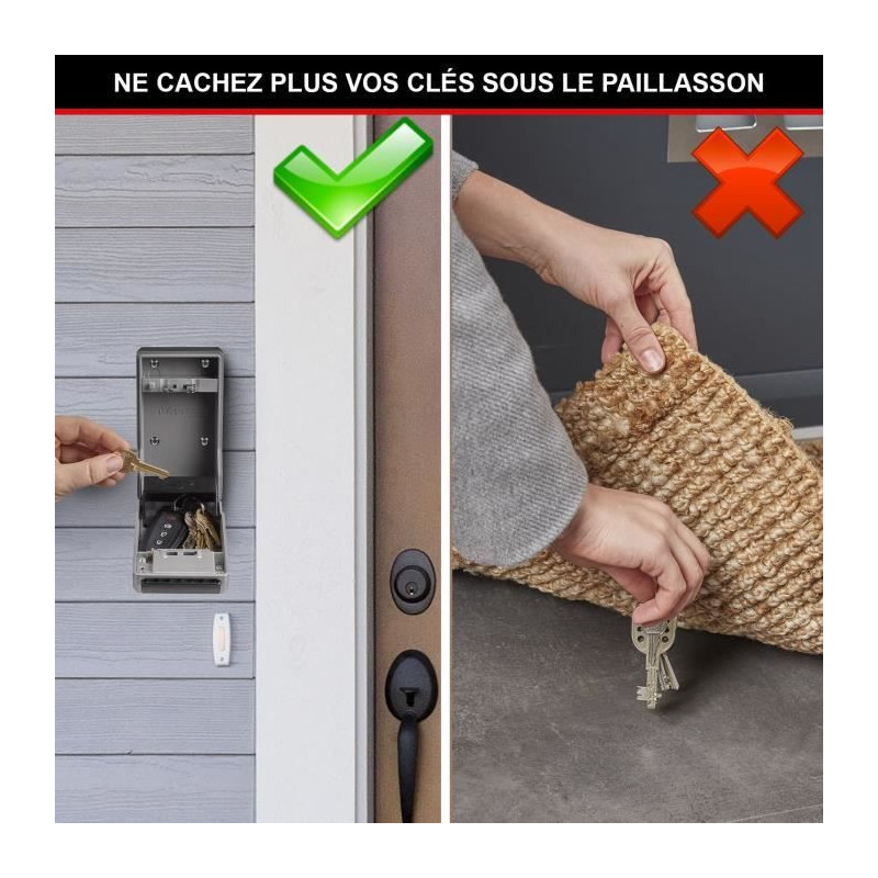 MASTER LOCK - Outdoor key box - New design - Wall mounting - Large cap