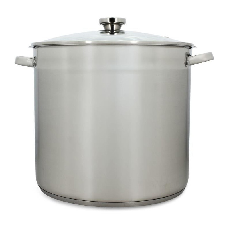 Pot with lid - MENASTYL - 4615451 - Stainless steel - 17 liters - 32 c