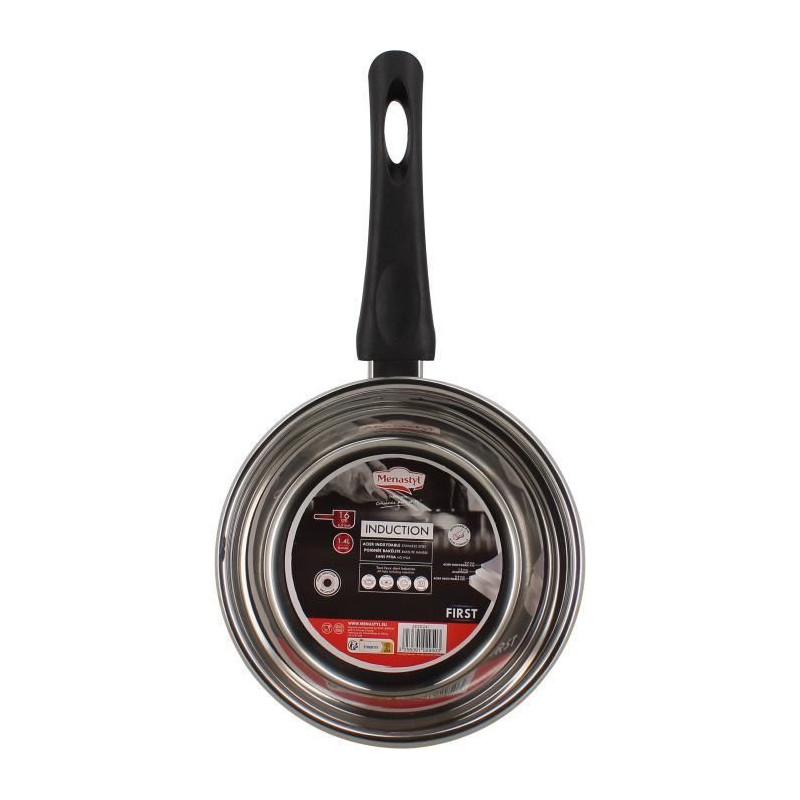 Casserole - MENASTYL - 6020241 - Stainless steel - 16 cm - Suitable fo