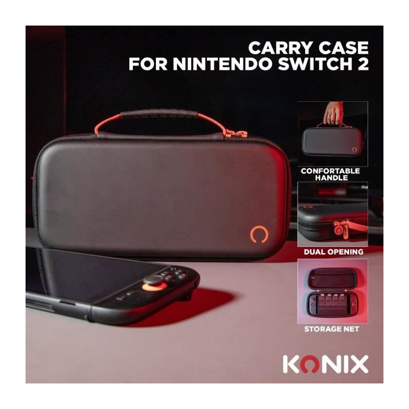 Protective and transport case - KONIX - Nintendo Switch 2 console - Ac