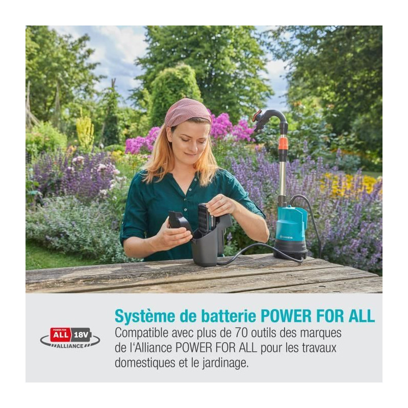 Gardena Pump for rainwater collector 2000/2 18V P4a