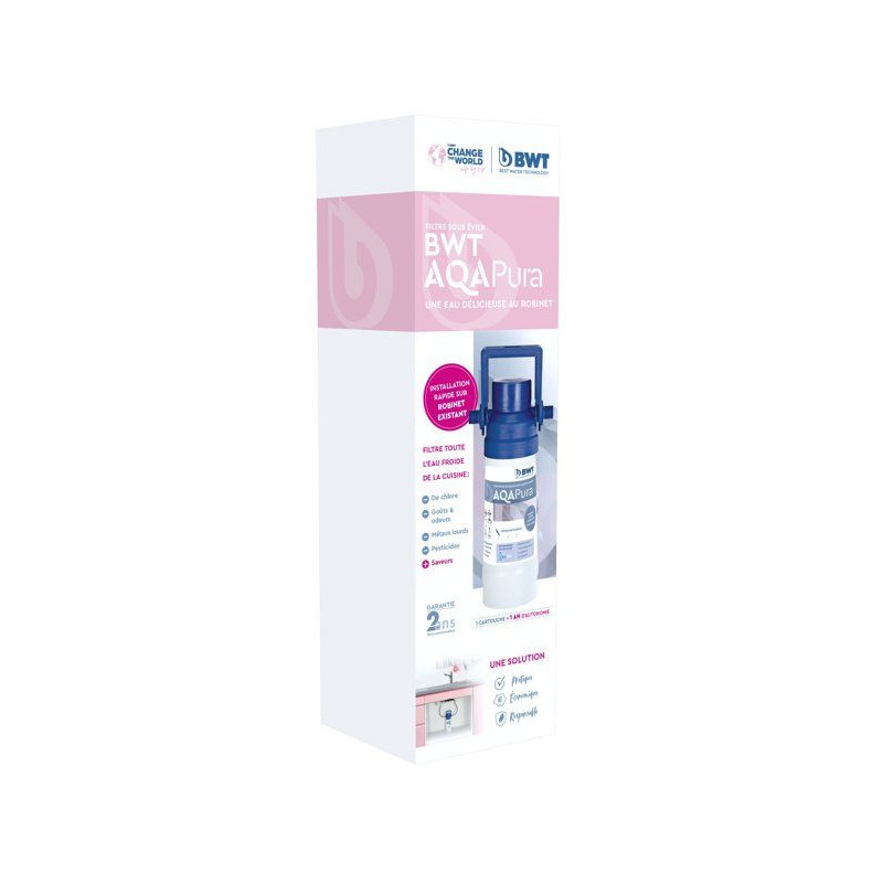 Filter - BWT - AQA PURA - Under sink filter to remove bad tastes and o