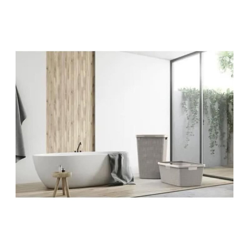 CURVER Jute laundry chest 58 L - Beige