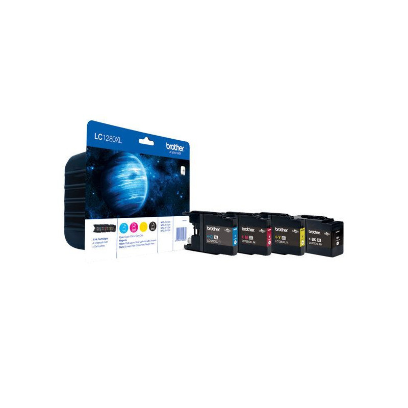 Brother LC1280XL Multipack Color Ink Cartridges