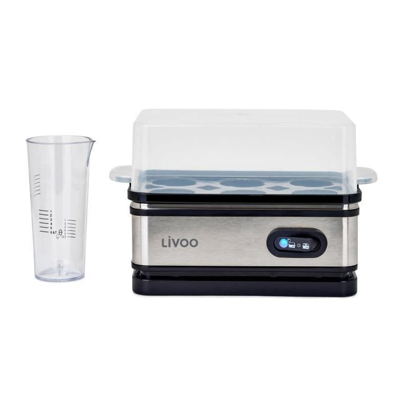 Egg cooker - LIVOO - DOC290 - 400W - 6 eggs - Stainless steel - Keep w