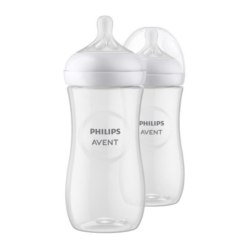 Set of 2 Natural bottles 3.0 Philips Advent Scy906/02 - 330 ml
