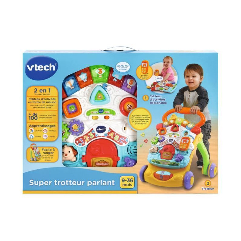 SUPER TROTTEUR SPEAKING 2 IN 1 ORANGE