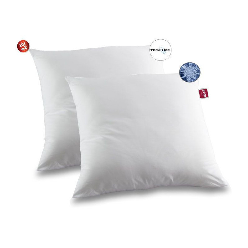 Abeil Lot of 2 soft pillows Iceberg 60x60cm