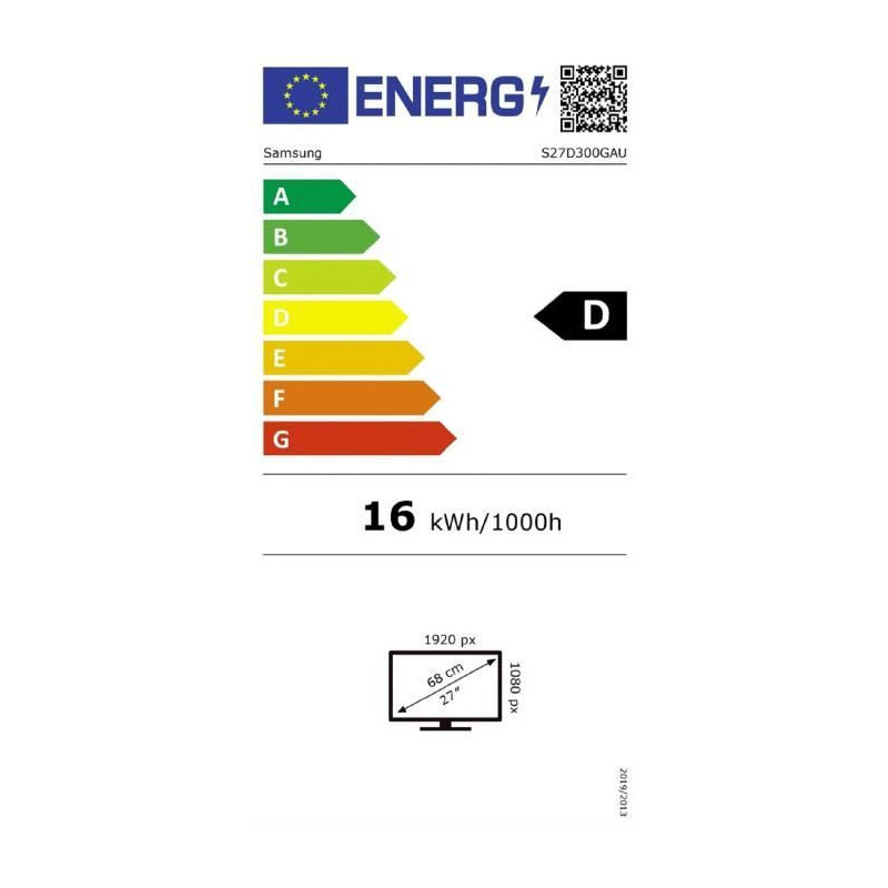 - Samsung - Samsung S27D300GAU - S30GD Series - LED screen - 27 - 1920