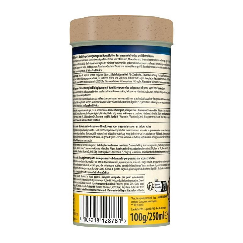 TETRA TetraMin Premium feed supplements for tropical fish pellets - Bi