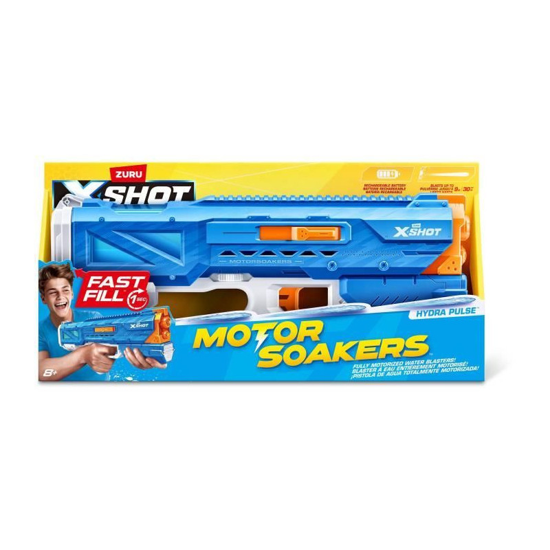 Motorized water gun - ZURU - X-SHOT Hydra Pulse - Quick filling - Rech