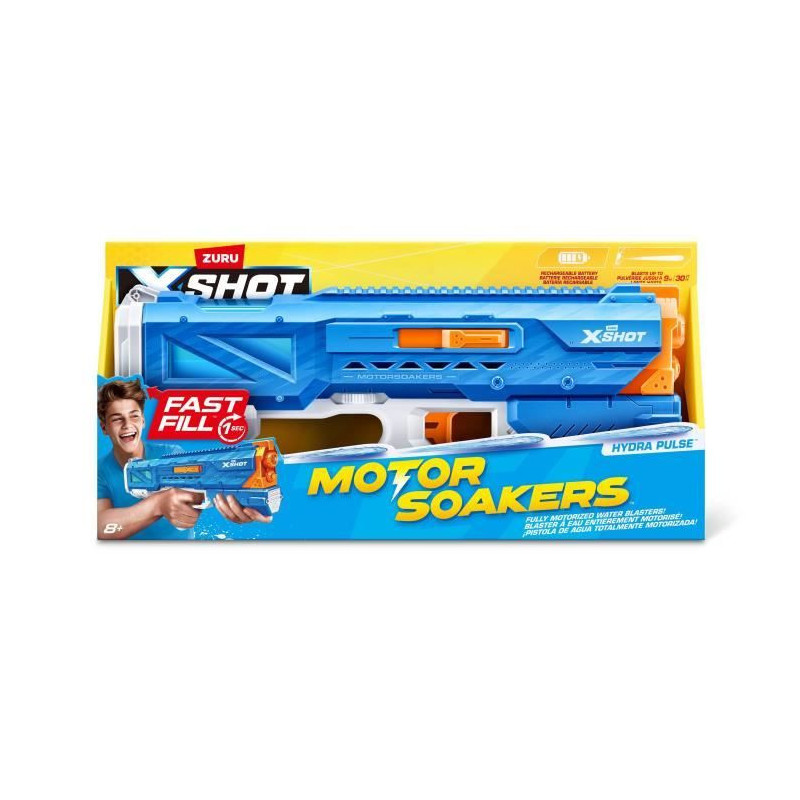 Motorized water gun - ZURU - X-SHOT Hydra Pulse - Quick filling - Rech