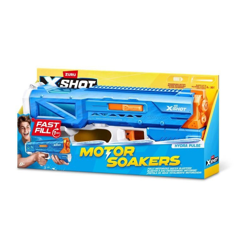 Motorized water gun - ZURU - X-SHOT Hydra Pulse - Quick filling - Rech