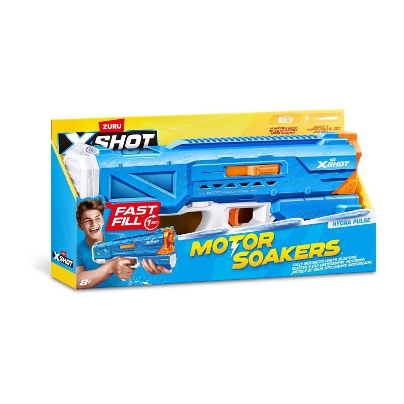 Motorized water gun - ZURU - X-SHOT Hydra Pulse - Quick filling - Rech