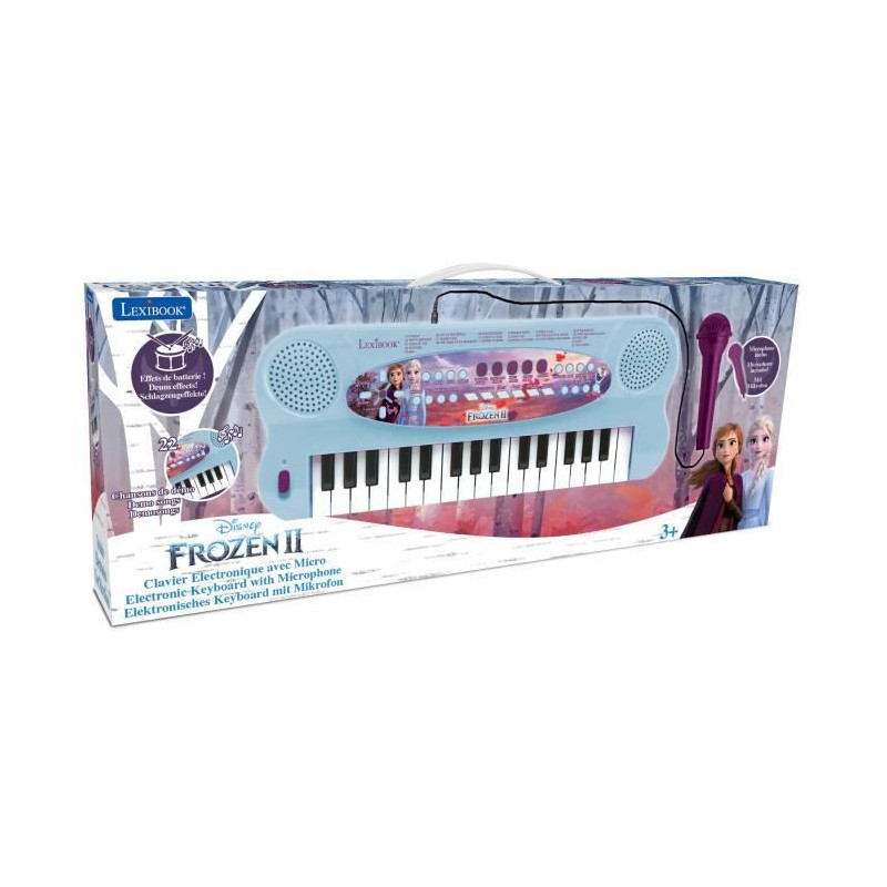 LEXIBOOK - Frozen II - Electronic Keyboard with Mic (32 keys)
