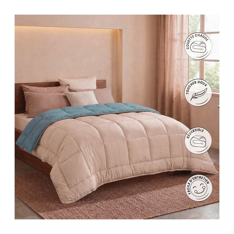 Poyet Motte Duvet Microfiber 400g/m² Calgary - 140 x 200 cm - Gralet
