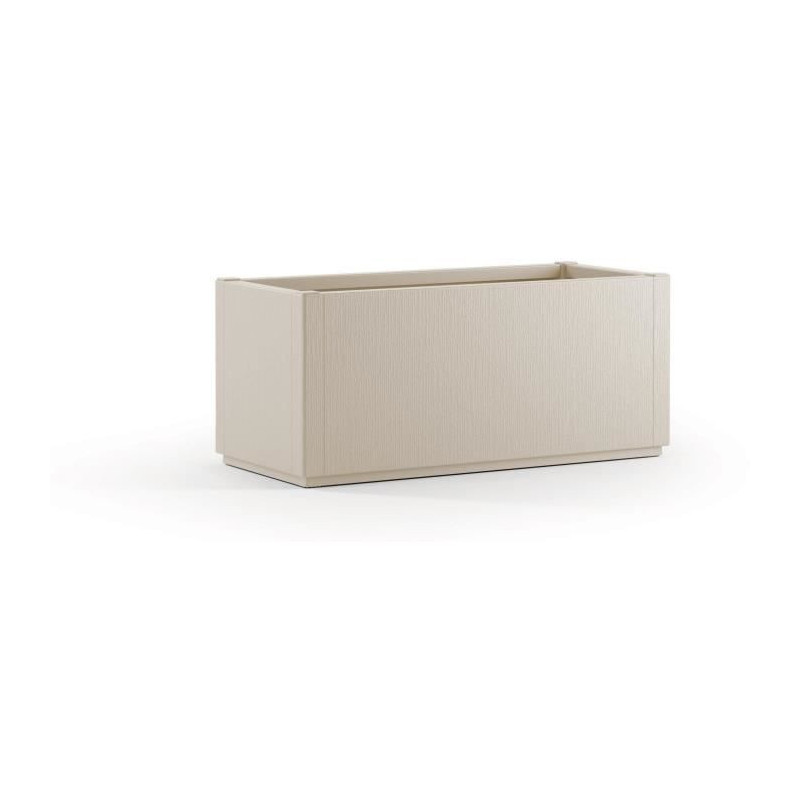 Ethica rectangular flower box 80 cm chalk