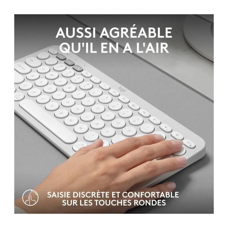LOGITECH - Wireless keyboard - Pebble Keys 2 K380s - Bluetooth - Easy-