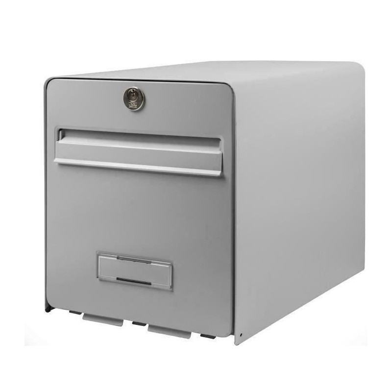 Burg Wachter Mailbox Favor in Galvanized Steel - 1 Door - Gray