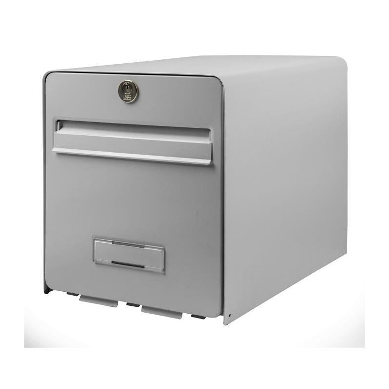 Burg Wachter Mailbox Favor in Galvanized Steel - 1 Door - Gray