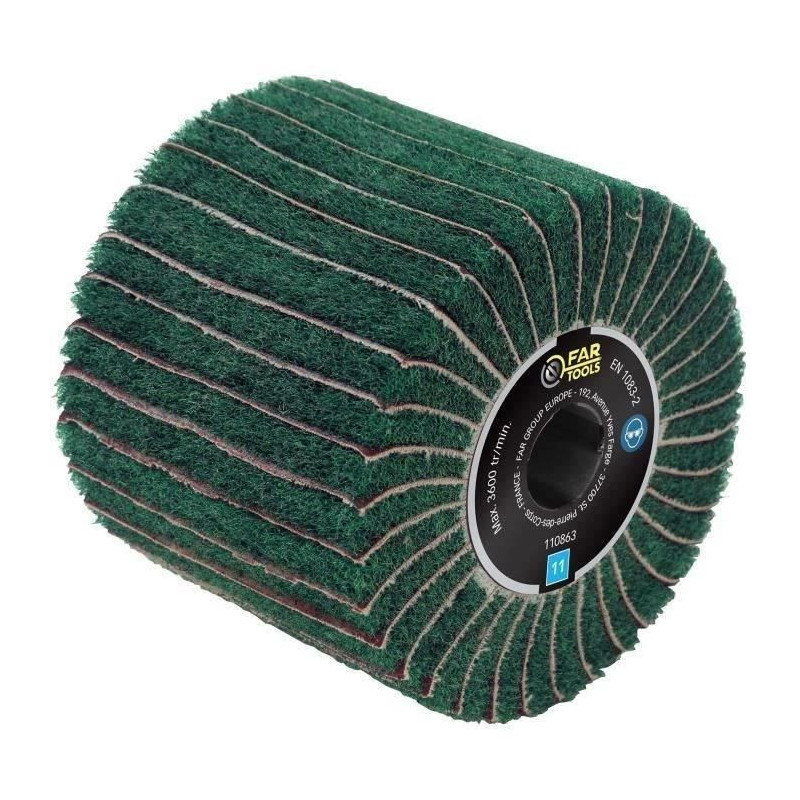 Fartools Synthetic fiber brush and abrasive strips Ø120mm/L100mm