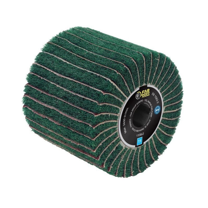 Fartools Synthetic fiber brush and abrasive strips Ø120mm/L100mm