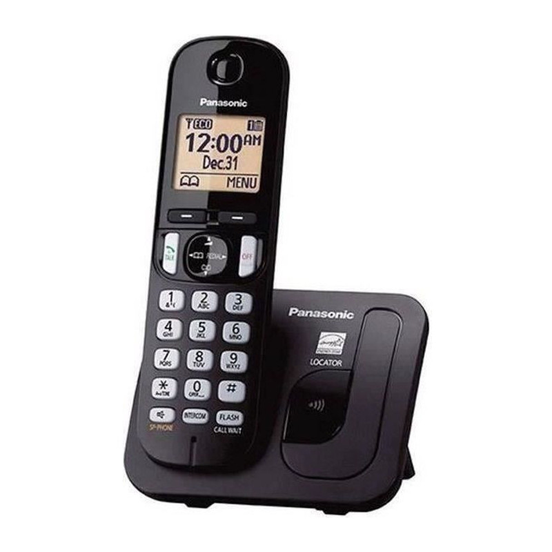 PANASONIC black solo DECT phone without answering machine