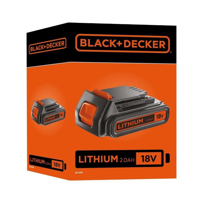 18V BLACK+DECKER 2.0 Ah Lithium Battery - BL2018-XJ