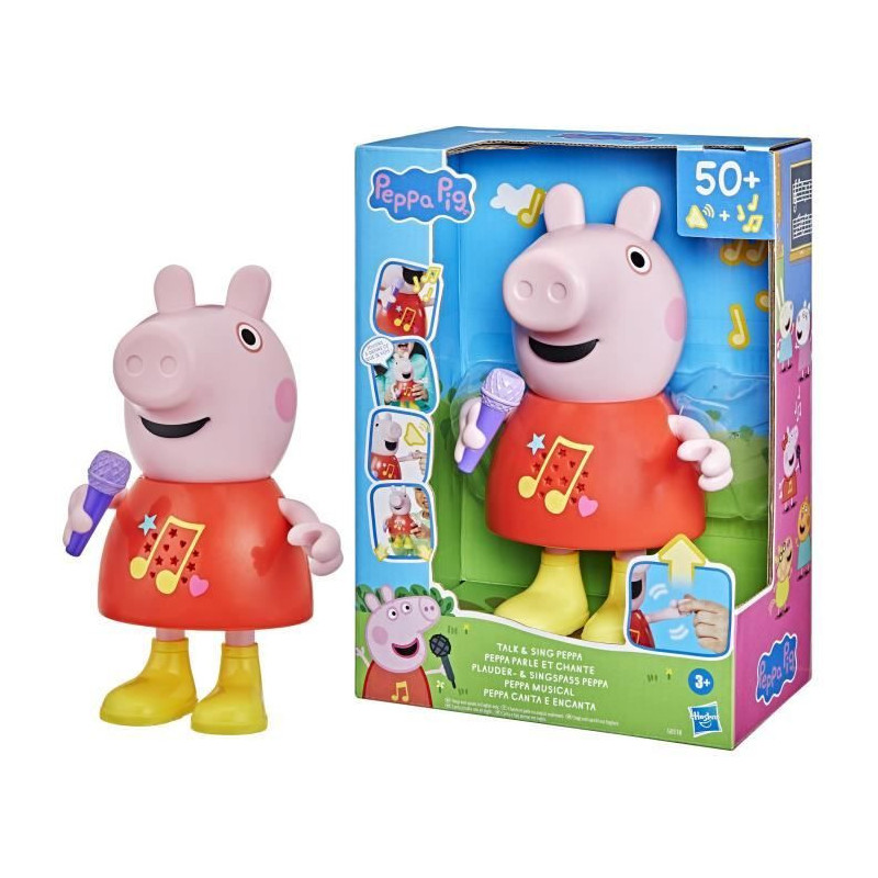 Peppa Pig Talking and Singing Musical Toy with 50+ Sounds, Phrases and