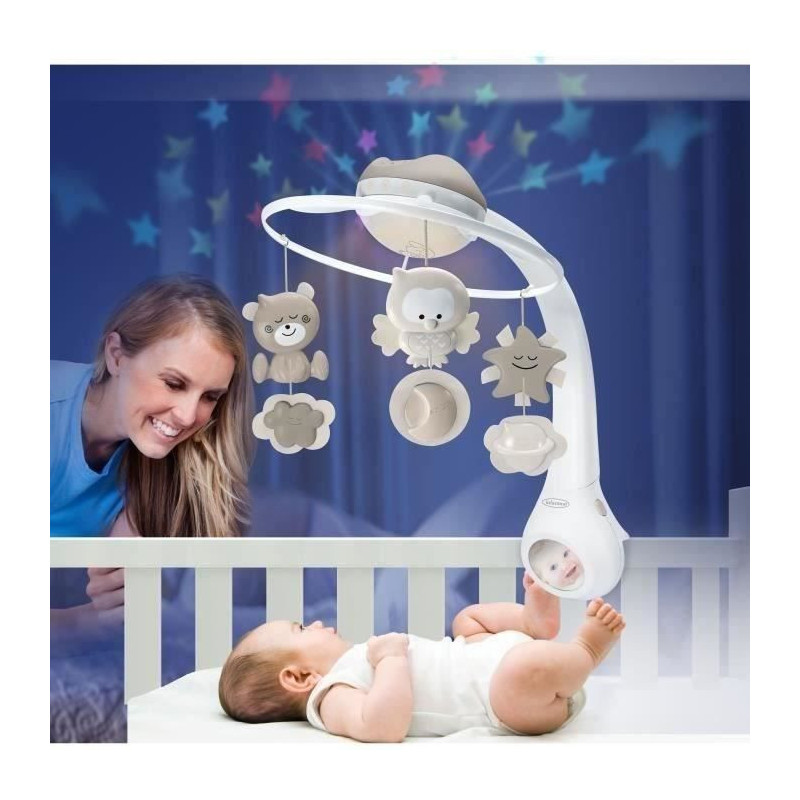 Musical mobile and projector - INFANTINO - Sweet Night 3-in-1 - Grey