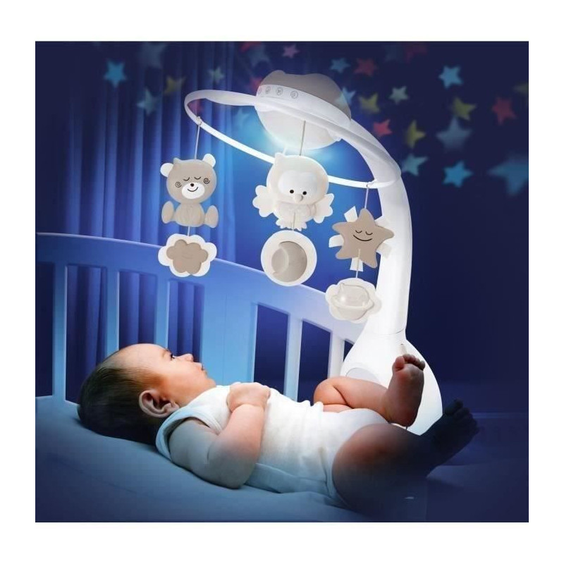 Musical mobile and projector - INFANTINO - Sweet Night 3-in-1 - Grey