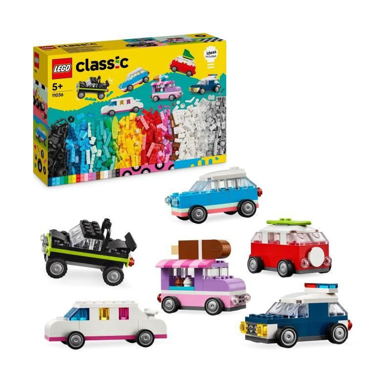 LEGO 11036 Classic Creative Vehicles, Model Car, Police Vehicle, Truck