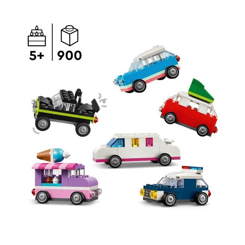 LEGO 11036 Classic Creative Vehicles, Model Car, Police Vehicle, Truck