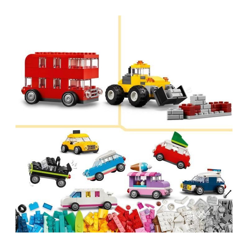 LEGO 11036 Classic Creative Vehicles, Model Car, Police Vehicle, Truck