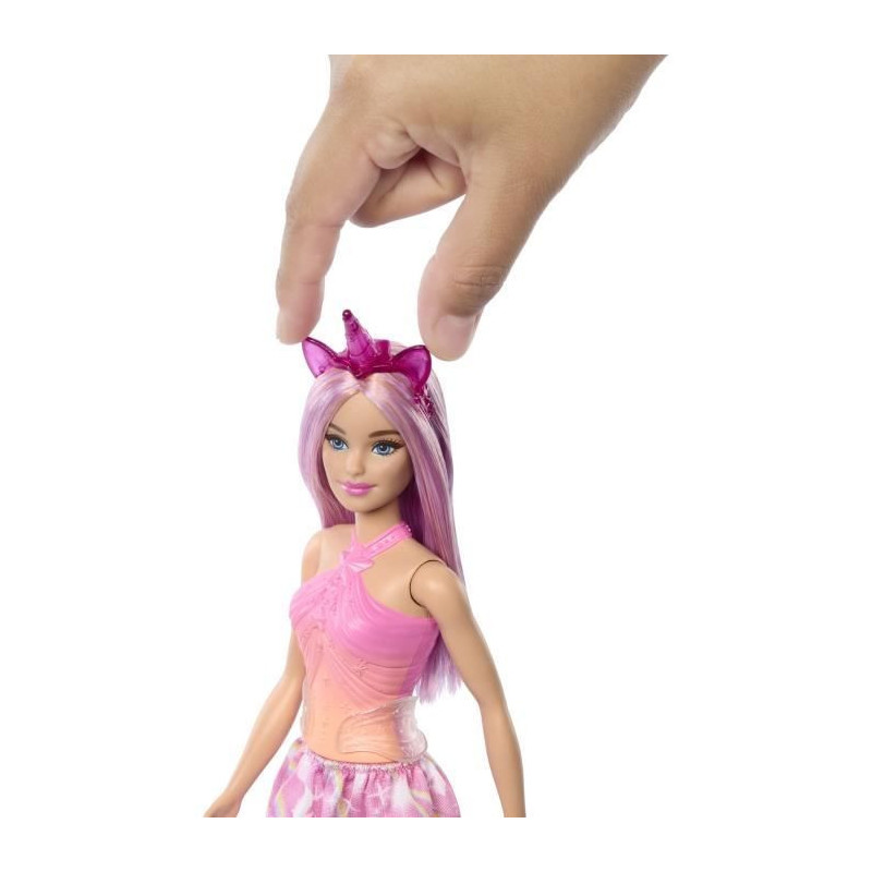 Barbie Unicorn Dolls with Fancy Hair and Ombre Outfits HRR13