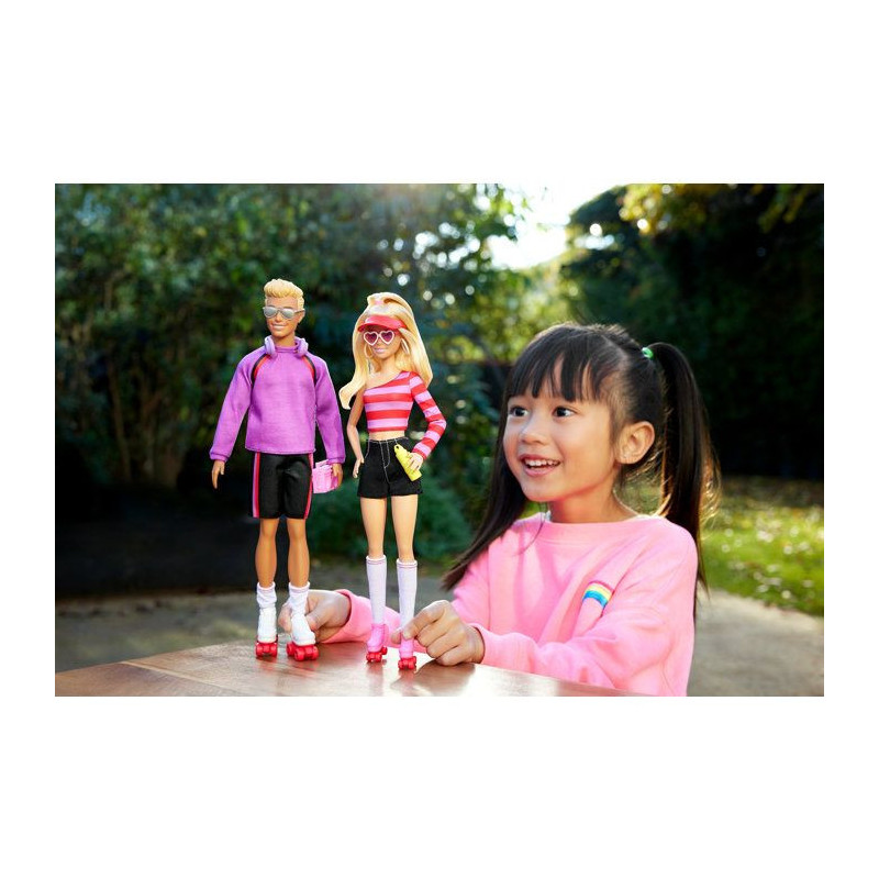 Barbie-Fashionistas-Dolls and accessories set roller skates HXK90