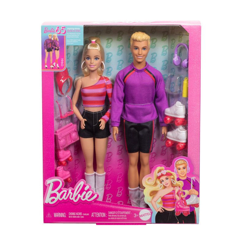 Barbie-Fashionistas-Dolls and accessories set roller skates HXK90